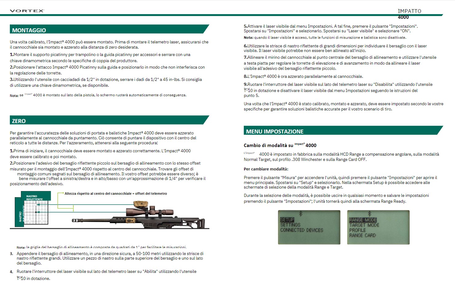 VORTEX Impact® 4000 Ballistic Rail-Mounted Laser Rangefinder